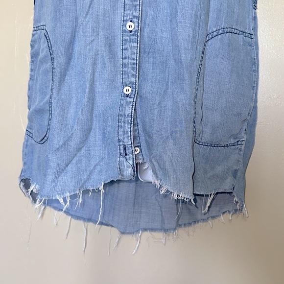 VELVET HEART OVERSIZED MINI FRAYED DRESS SIZE S - Picture 5 of 9